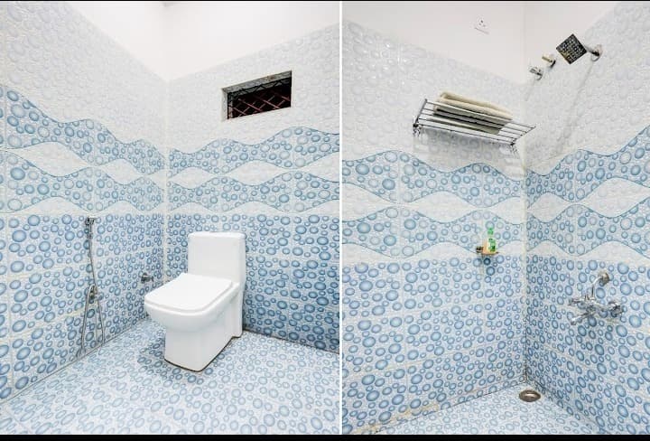 Attached private restroom
